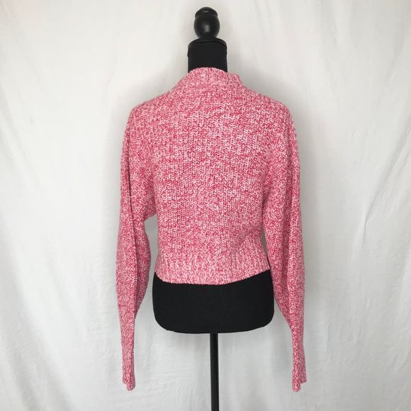 NWT Rebecca Minkoff Pink Bowie Crop Chunky Sweater - Picture 6 of 8